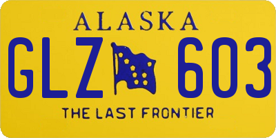 AK license plate GLZ603