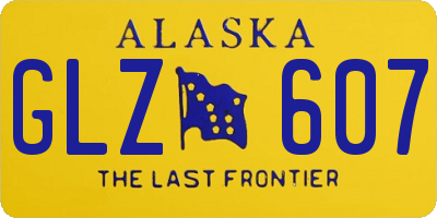 AK license plate GLZ607
