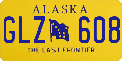 AK license plate GLZ608
