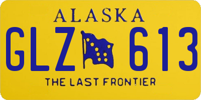 AK license plate GLZ613