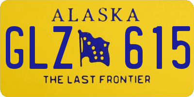 AK license plate GLZ615