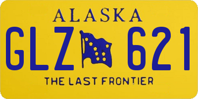 AK license plate GLZ621
