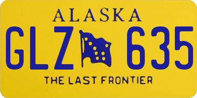 AK license plate GLZ635