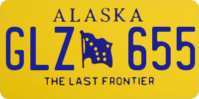 AK license plate GLZ655