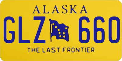 AK license plate GLZ660