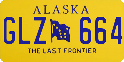 AK license plate GLZ664