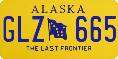 AK license plate GLZ665
