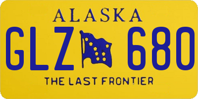 AK license plate GLZ680