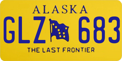 AK license plate GLZ683
