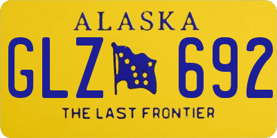 AK license plate GLZ692