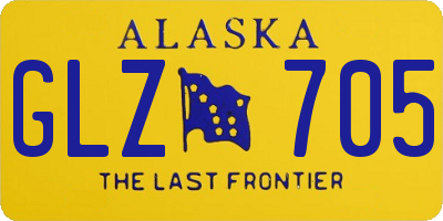 AK license plate GLZ705