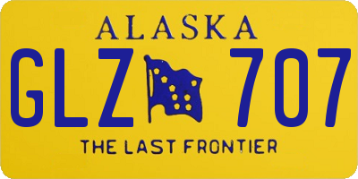 AK license plate GLZ707