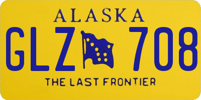 AK license plate GLZ708