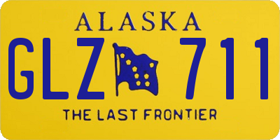 AK license plate GLZ711