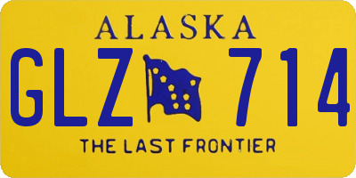 AK license plate GLZ714