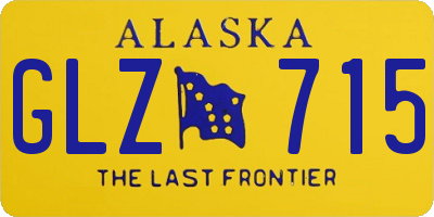 AK license plate GLZ715