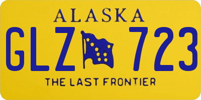 AK license plate GLZ723