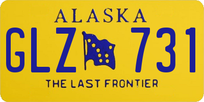 AK license plate GLZ731