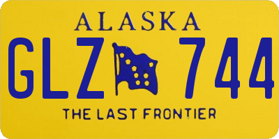 AK license plate GLZ744
