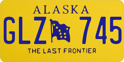 AK license plate GLZ745