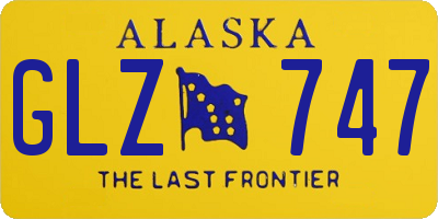AK license plate GLZ747