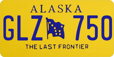 AK license plate GLZ750