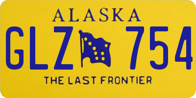 AK license plate GLZ754