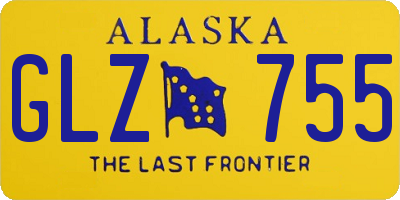 AK license plate GLZ755