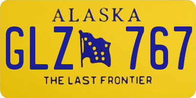 AK license plate GLZ767