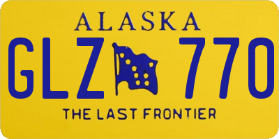 AK license plate GLZ770