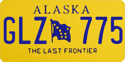 AK license plate GLZ775