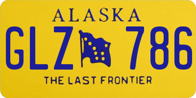 AK license plate GLZ786