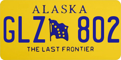 AK license plate GLZ802