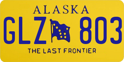 AK license plate GLZ803