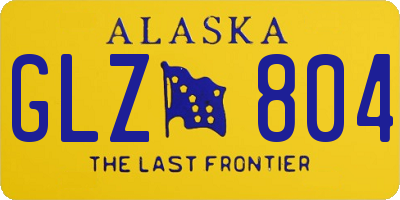 AK license plate GLZ804