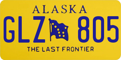 AK license plate GLZ805