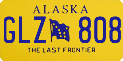 AK license plate GLZ808
