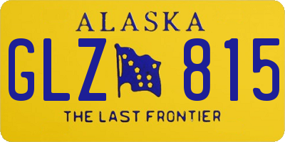 AK license plate GLZ815