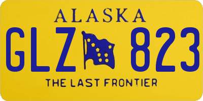 AK license plate GLZ823