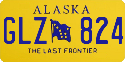 AK license plate GLZ824