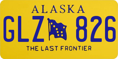 AK license plate GLZ826