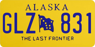 AK license plate GLZ831