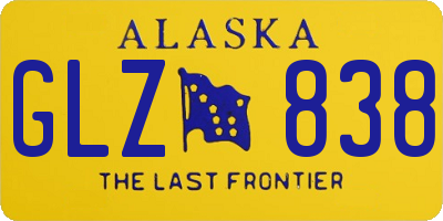 AK license plate GLZ838