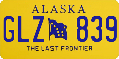 AK license plate GLZ839