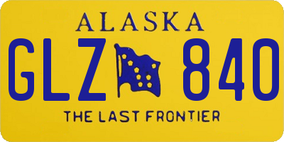 AK license plate GLZ840