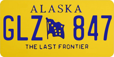 AK license plate GLZ847
