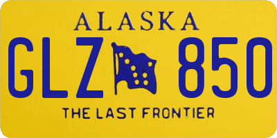 AK license plate GLZ850