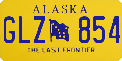 AK license plate GLZ854