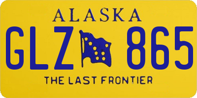 AK license plate GLZ865