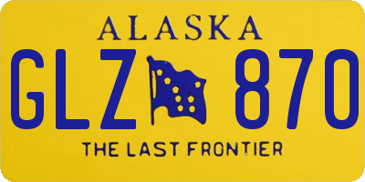 AK license plate GLZ870